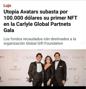 Lire la suite à propos de l’article Utopia Avatars are auctioning their first NFT dedicated to charity for $100,000