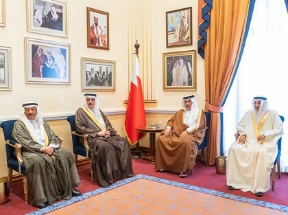 HRH the Crown Prince and Prime Minister Meets with Speaker of Council of Representatives and Chairman of Shura Council