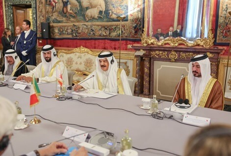 His Majesty the King Meets with the President of the Italian Republic