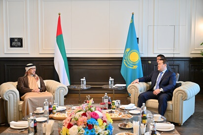 UAE and Kazakhstan Strengthen Bilateral Ties Mansour bin Zayed Meets Kazakh Prime Minister