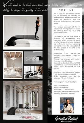Air T1 Table Launches at Platinium Gallery Air T1 Table Launches at Platinium Gallery
