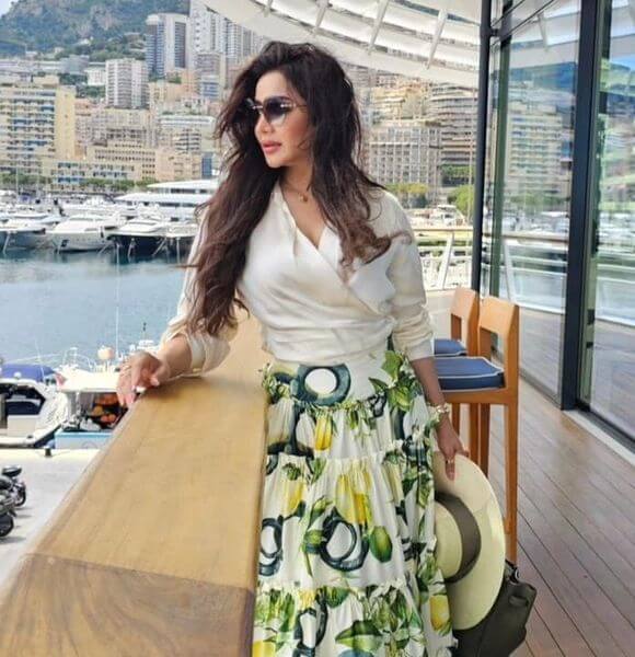 Saudi Star Presenter Lojain Omran Graces Monaco Yacht Club with Elegance and Charisma